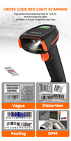 Henex Endüstriyel Sağlam Dayanıklı RFID DPM OCR Kod Okuyucu Tabancası Su Geçirmez QR Kod Okuyucu Kablolu Usb Kablosuz 1D 2D Barkod Tarayıcı