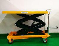 Chariot élévateur à ciseaux à plate-forme à hauteur réglable avec hauteur de levage de 100/170/200CM pour la prise/mise en place d'ustensiles de haute armoire