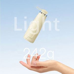 Parapluie de poche OEM personnalisé, capsule anti-UV, petit, pliable en 5 sections, ultraléger, mini, anti-soleil, avec logo - Product Image 4