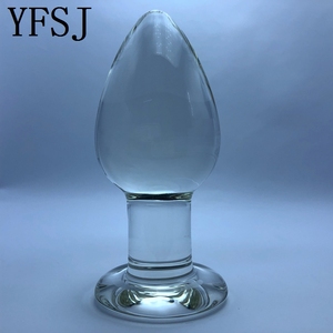 Dildo en verre lisse pour hommes/femmes, masseur de <span class=keywords><strong>la</strong></span> <span class=keywords><strong>prostate</strong></span>, point G, jouet sexuel anal - Product Image 4