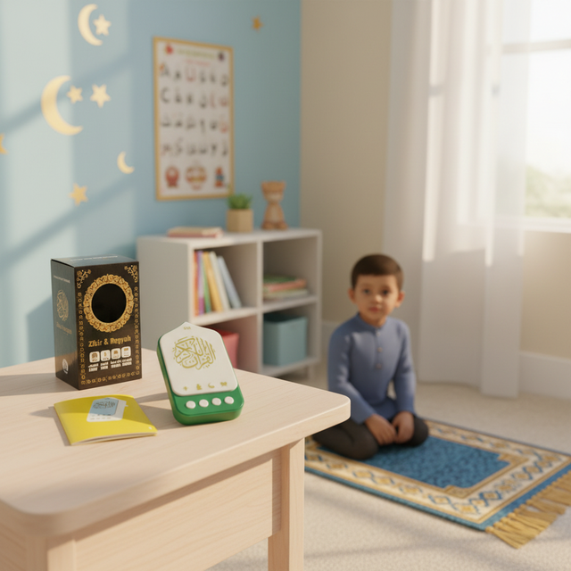 ZK90PRO-B Digital Quran Reader with Clear Sound Portable Islamic Speaker Smart Digital Quran Player with Touch Control for Pray