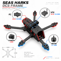 Châssis de drone FPV en fibre de carbone de 3,5 pouces Cinewhoop avec hélices SpeedyBee Bee35 de 153 mm et 90 mm, stack de 24 mm, 138 g