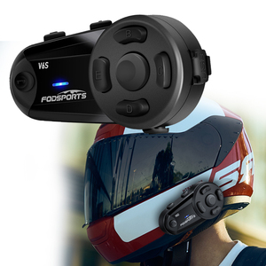 Fodsports V6s 6 biniciler 1000M interkom kulaklık iletişim motosiklet gürültü kask Bluetooth kulaklık - Product Image 1
