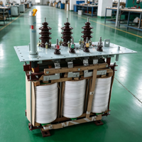 Transformateur immergé dans l'huile 11kV 33kV pour parc industriel, triphasé, type de distribution abaisseur, alimentation 100kVA-1600kVA, IEC 60076