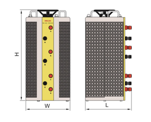 Régulateur de tension monophasé MT-TDGC2J-1 1 kVA, 50 Hz, entrée 220 V, sortie réglable 0-250 V, type sec, auto-refroidissant - Product Image 2