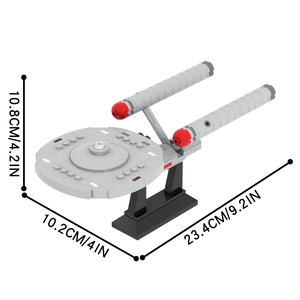 MOC1207 mooxi u.ss modello di serie creativa aziendale anime in plastica Action Figure Puzzle set di mattoncini per bambini giocattoli - Product Image 3