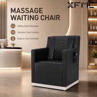Fauteuil de Salon de Beauté Professionnel Multifonction XFMC avec Massage Électrique du Dos et Fauteuils de Massage pour Salon de Coiffure et Bar