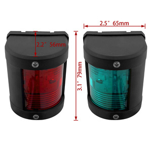 ISURE <b>Red</b> Green <b>Led</b> Boat Signal <b>Light</b> 79x65x56mm Marine Navigation <b>Lights</b> Pair - Product Image 2