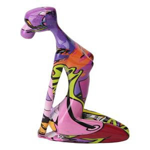 Statua in metallo per la casa e l'ufficio decorazione in alluminio durevole decorazione in stile Art Deco - Product Image 5