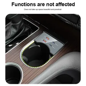 <span class=keywords><strong>Station</strong></span> de charge multi-appareils Vtear pour voiture, hub Type-C, séparateur, accessoires de décoration intérieure pour Toyota Sienna 2021-2025 - Product Image 5