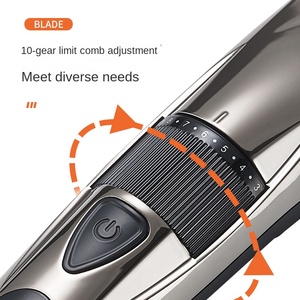 Tondeuse à barbe électrique USB professionnelle pour hommes, lame en T en acier inoxydable, écran LED, batterie 600 mAh, usage domestique, 10 longueurs - Product Image 3