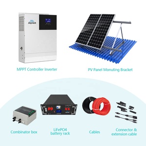 Système de stockage solaire JOYVOIT JV20KWH 20KW 48V 220V hybride mural avec batterie et contrôleur MPPT 80A numérique - Product Image 4