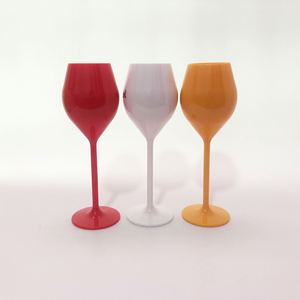Copa de Vino Tinto Moderna con Logotipo Personalizado, Copa de Champán de Plástico Acrílico PC PS, Flauta de Champán de Plástico Reutilizable - Product Image 1