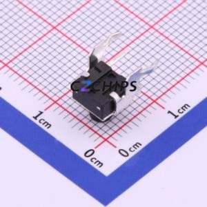 TS-1093A-A7B2-D2 Tactile Switch Through hole Component THT Switch Single Pole Single Throw Round Button 1.8N Right Angle Insert - Product Image 2