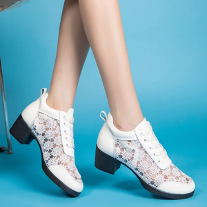 2025 7200096 femmes chaussures <span class=keywords><strong>danse</strong></span> carrée nouveau Design avec maille respirante femmes semelle en caoutchouc <span class=keywords><strong>danse</strong></span> Jazz chaussures - Product Image 6