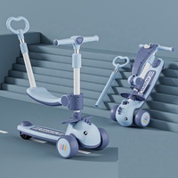 Voitures à pédales pliantes à hauteur réglable pour enfants, trottinettes électriques avec pédale, trottinettes pliables