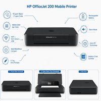 Printer Inkjet HP OfficeJet 250 Mobile dengan Bluetooth Nirkabel, Printer Warna All-in-One Portabel untuk Mobil, Kantor, Logistik