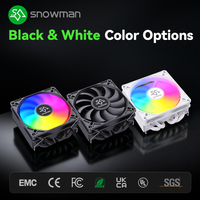 Down Pressure Compact ITX Cooler 4 Heatpipes ARGB Black 90mm for Wholesale Distributor with Logo Custom OEM Bulk Order Ready