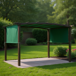 Toldo de Repuesto Verde para Pérgola de 17x6.5 Pies, Cubierta para Gazebo de Jardín de Madera, Estructura de Sombra para Exteriores - Product Image 2