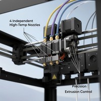 Printer 3D ZR Ultra Core XY Kecepatan Tinggi untuk Penggunaan Industri, Konektivitas USB Otomatis, Garansi 1 Tahun, Filamen Aluminium PLA, 600mm/s