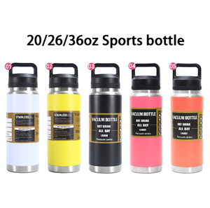 กระบอกน้ำสแตนเลสแบบพกพา ขนาด 18 ออนซ์ 26 ออนซ์ 36 ออนซ์ ป้องกันการรั่วซึม เคลือบผงสี ฉนวนสุญญากาศ ฝาแบบ Chug ปากกว้าง 6-12 ออนซ์ - Product Image 6