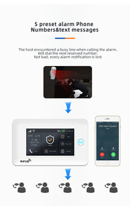 Sistema de Alarma Inteligente con Pantalla Táctil para el Hogar, WIFI, 4G, GSM, Sensor de Movimiento PIR, Detección de 10 m, Material ABS, Tuya Smart - Product Image 2