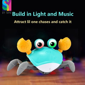 SY bébé crabe jouet infantile ventre temps jouets sensoriel électrique Induction <span class=keywords><strong>crabes</strong></span> interactif <span class=keywords><strong>marche</strong></span> danse jouet pour garçons filles enfant en bas âge - Product Image 2