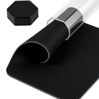 Tube de rangement hexagonal transparent en alliage d'aluminium pour tapis de jeu, vente en gros directe usine, personnalisable avec logo couleur sur mesure, organisateur de jeux