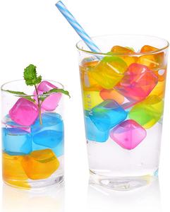 Cubes de glace réutilisables en plastique multicolores pour garder les boissons fraîches plus longtemps, accessoires de bar, cubes de refroidissement pour le vin, ensemble de cubes de glace - Product Image 4