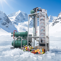 Fabricant chinois Haiyue, machine à glace en tubes de 10 tonnes, 15 tonnes, 20 tonnes, 25 tonnes, 30 tonnes, machine à glace en tubes à vendre, prix de la machine à glace en tubes