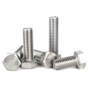 สลักเกลียวหกเหลี่ยมสแตนเลส DIN933 |   เกรด A2/A4 |   ฟูลเทิร์ธเรดดิ้ง |   ขนาด M3-M24 - Product Image 4