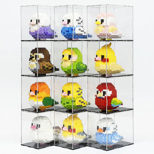 Lindo pájaro <span class=keywords><strong>paloma</strong></span> gorrión modelo regalo de Navidad decoración creativa Mini bloques de construcción de <span class=keywords><strong>ladrillos</strong></span> juguete de plástico conjunto de montaje de animales - Product Image 5
