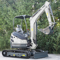 Mini-excavatrice compacte de 3,5 tonnes à bras zéro, sur chenilles, moteur EPA Euro 5, efficace pour la construction agricole