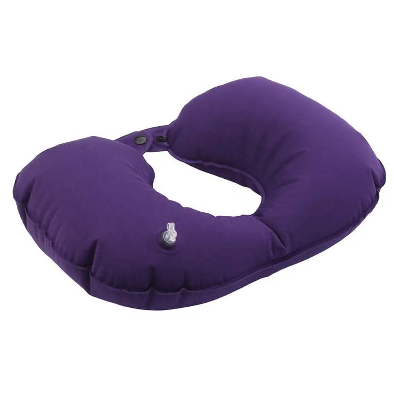 Cuscino gonfiabile di alta qualità cuscino per il riposo del collo ad aria a forma di U cuscini da viaggio per aereo compatti per tessili per la casa