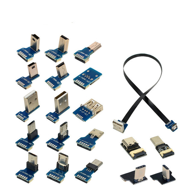 Factory Stock PC Computer Camera Assembly USB 2.0 Connector Pcb with Soft FPC Android Charging Data Cable 5cm