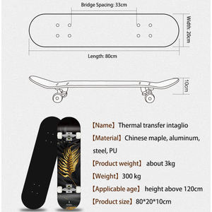 Monopatín profesional <span class=keywords><strong>de</strong></span> alta velocidad para niños y adultos, tabla <span class=keywords><strong>de</strong></span> arce <span class=keywords><strong>de</strong></span> <span class=keywords><strong>cuatro</strong></span> <span class=keywords><strong>ruedas</strong></span>, doble balancín, 80CM - Product Image 4