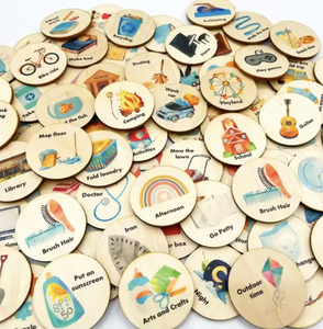 Tableau <span class=keywords><strong>de</strong></span> responsabilités quotidiennes personnalisé pour enfants, carte <span class=keywords><strong>de</strong></span> rythme, <span class=keywords><strong>calendrier</strong></span> visuel en bois, cadeau en bois, décoration murale - Product Image 5