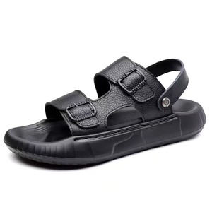 Moules de sandales décontractées en cuir pour hommes, fabriqués sur mesure par un fabricant professionnel, avec semelle intérieure en PU grande taille et empeigne en cuir véritable pour un confort optimal - Product Image 4
