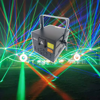 Projecteur LED publicitaire 15W IP65 DMX512 à commande vocale, lumière laser RGB pleine couleur, animation, effet spécial extérieur