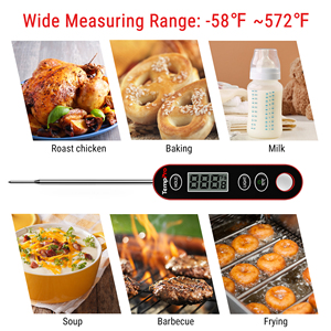 Temppro ic6030 kỹ thuật số nhà bếp ngay lập tức đọc thịt Nhiệt kế cho BBQ cookingthermometer với lớn Backlit hiển thị - Product Image 5