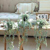 Ensemble cadeau pour la Saint-Valentin et Pâques, verdure artificielle en plastique suspendue, plante artificielle suspendue pour la décoration murale, la maison, le patio, l'extérieur