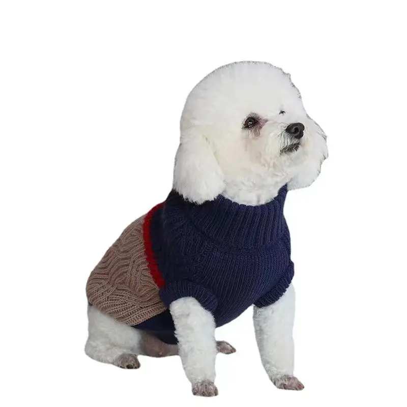Designer Two-legged Fashion Cute Autumn Winter Hand Knit Cat Dog Clothes for Pet Wear