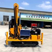 Machine de forage de puits d'eau sur chenilles pour forages de 300 m de profondeur, vente directe usine Chine