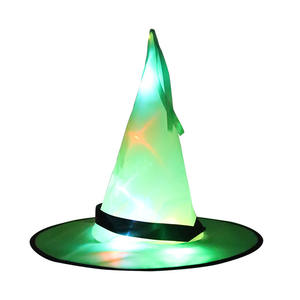 Sombrero <span class=keywords><strong>de</strong></span> bruja con brillo <span class=keywords><strong>de</strong></span> Halloween, sombreros <span class=keywords><strong>de</strong></span> bruja iluminados con Led coloridos, decoración <span class=keywords><strong>de</strong></span> fiesta <span class=keywords><strong>de</strong></span> Festival interior y exterior - Product Image 6