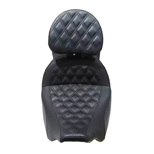 Sella di Ricambio in Pelle PU <span class=keywords><strong>per</strong></span> <span class=keywords><strong>Moto</strong></span> Station Wagon 2008-2023, Schienale Regolabile con Doppio Cuscino Interno in Gel - Product Image 3