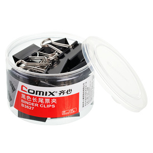 คลิปหนีบกระดาษ Comix/Qixin ขนาด 32 มม. สีดำ วัสดุโลหะ สำหรับเอกสารและงานเอกสาร - Product Image 5