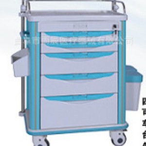 Carrito de Hospital Abs Yc P02 750x475x930mm, Mueble Médico de Plástico Resistente con 4 Ruedas - Product Image 4