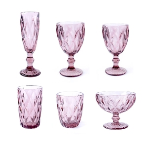 Schattig multicolor glazen kelkje - gepersonaliseerd logo decoratieve dessert- & ijscom schaal voor witte wijn, 300ml inhoud - Product Image 6