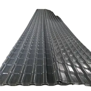 Fast and easy installation double corrugated plastic pvc roofing tile