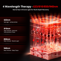 Lit de luminothérapie rouge motorisé de qualité médicale avec technologie LED haute densité à plusieurs longueurs d'onde